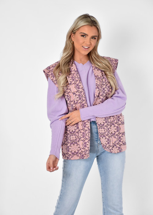 Femke gilet lila