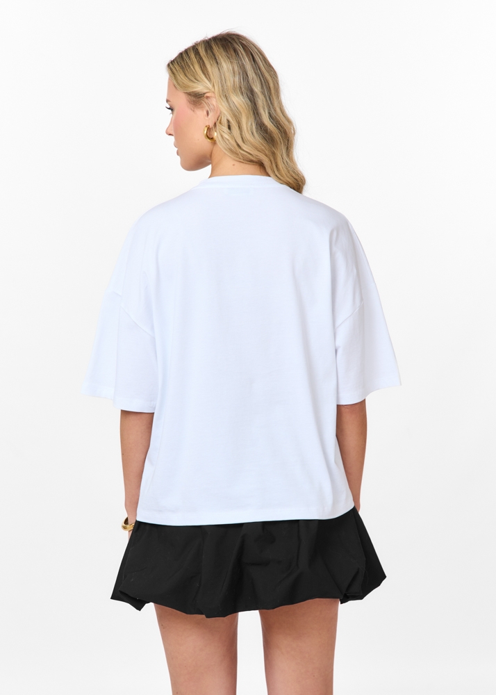 Studio lace t-shirt wit