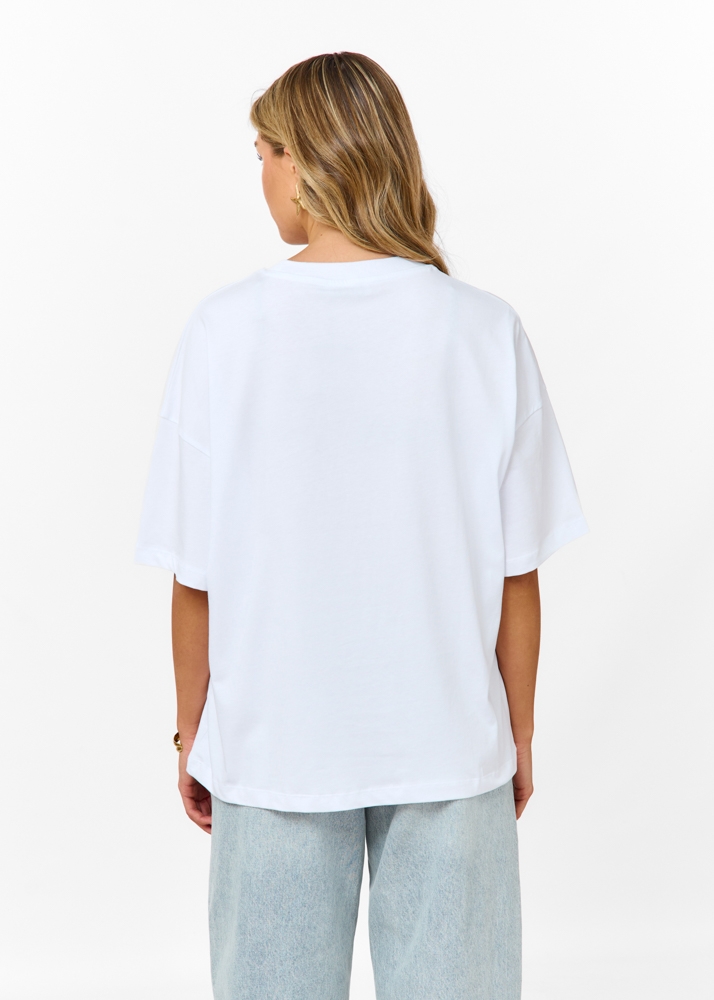 Beach t-shirt wit