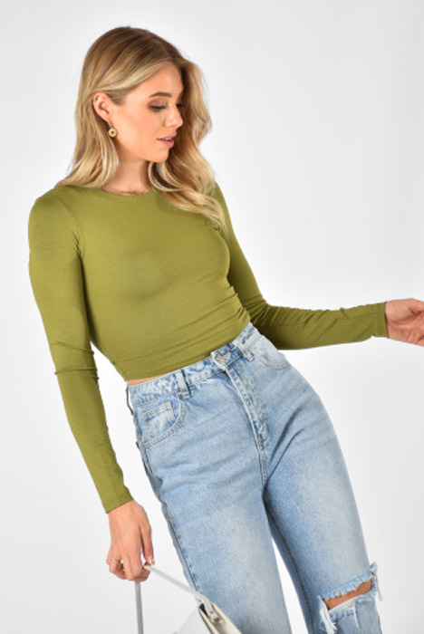 Levi top olijf