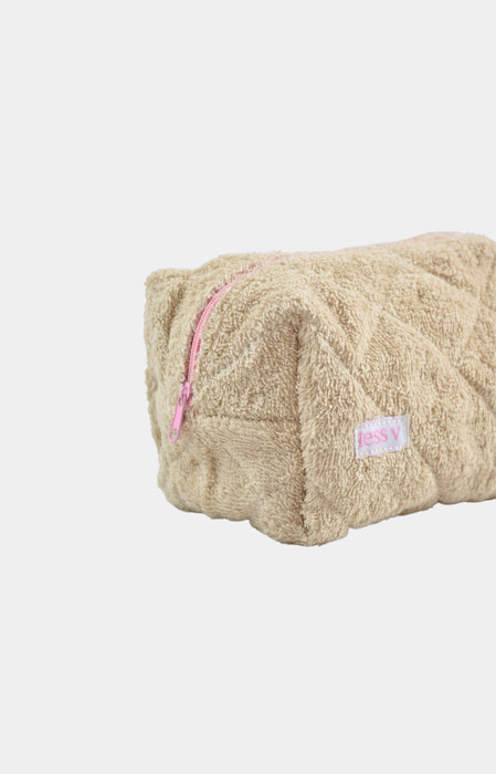 Brand toilettasje beige 