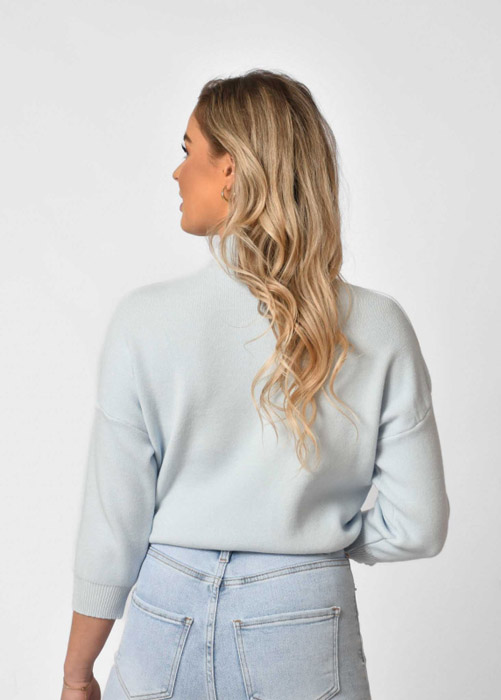 Maud top blauw