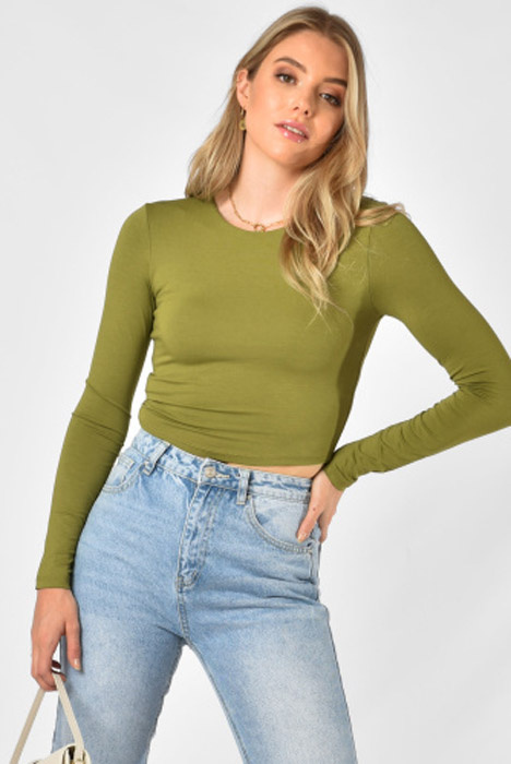 Levi top olijf