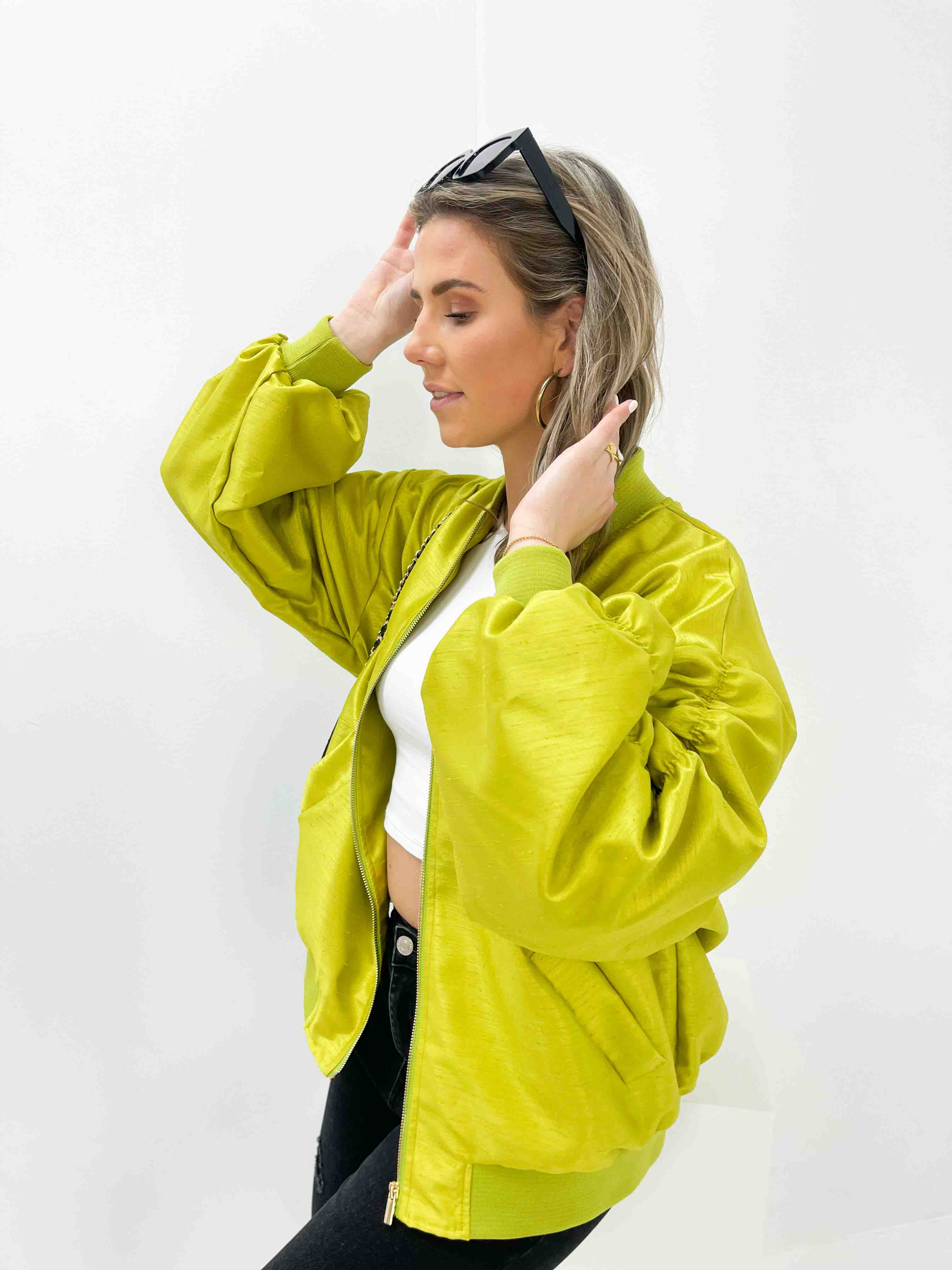 Roos bomberjas lime