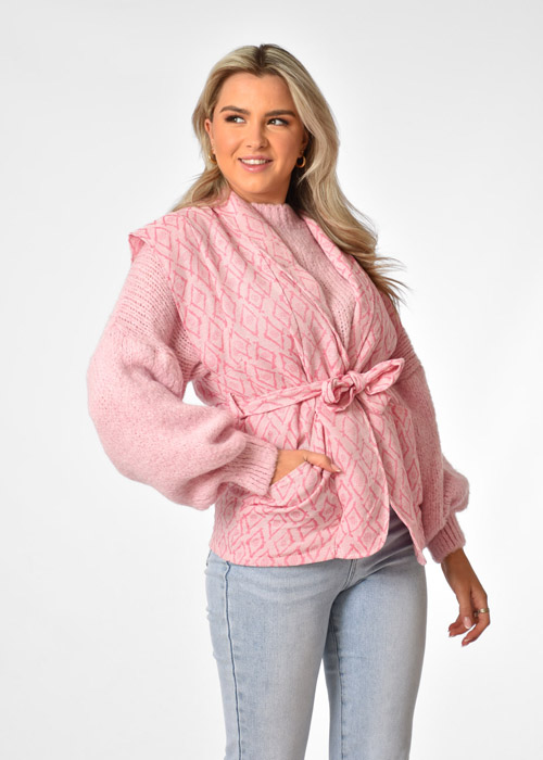 Joan gilet roze