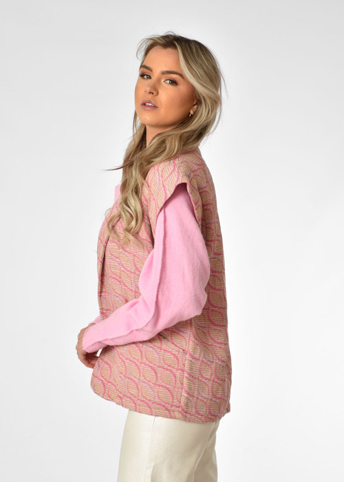 Vienna gilet roze