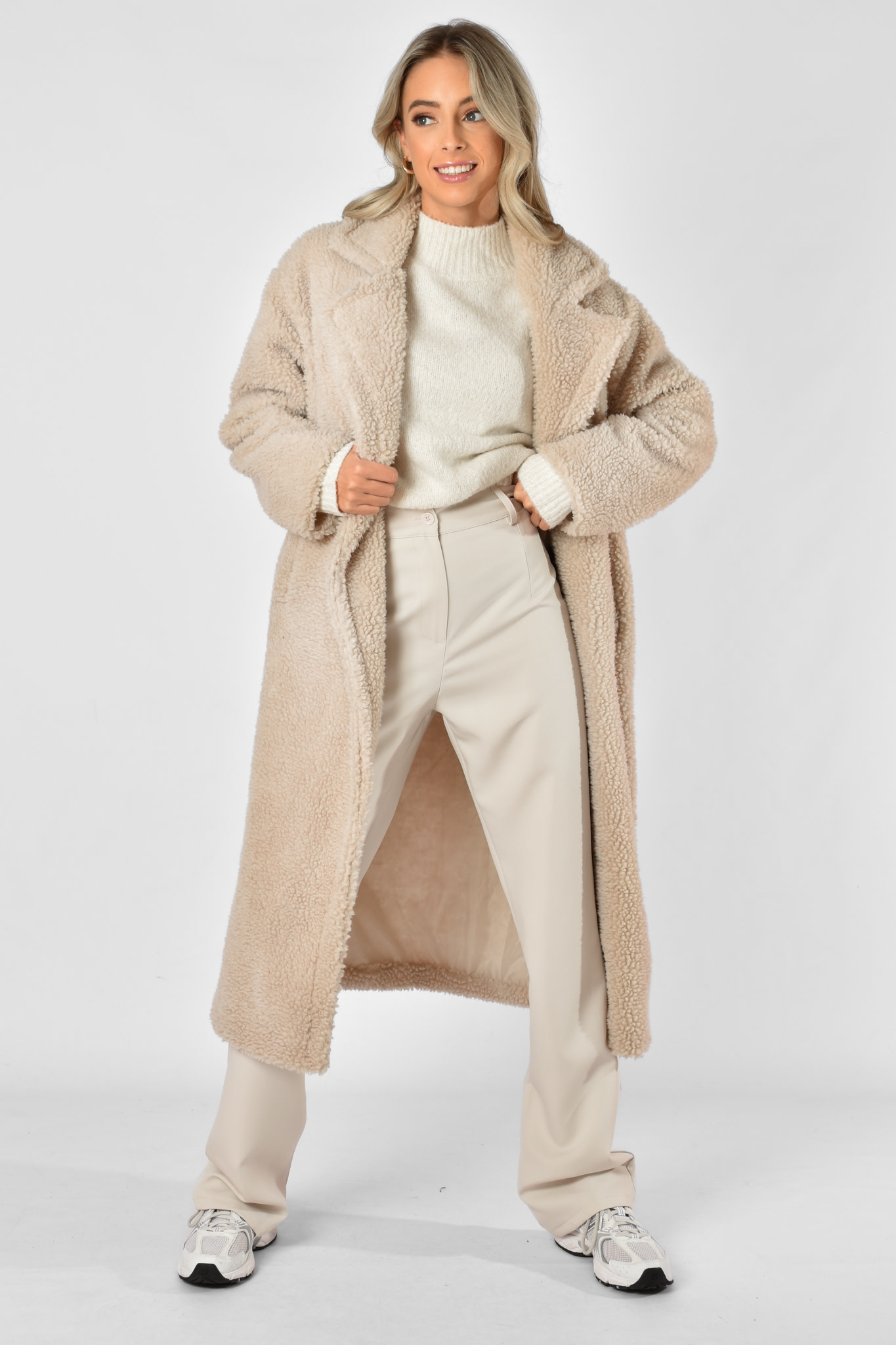 Isa teddy jas beige