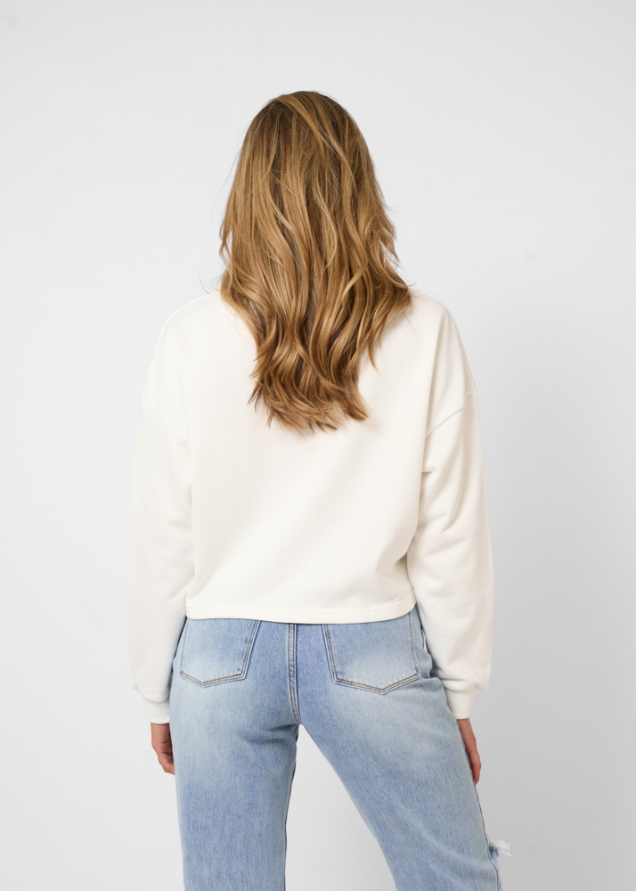 Girls club sweater wit