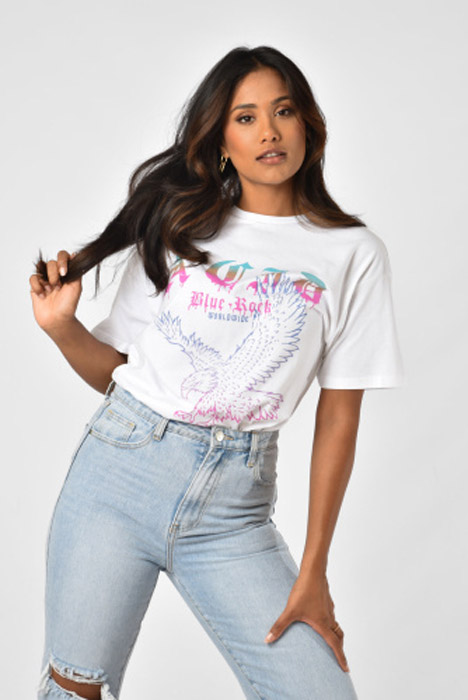 Band t-shirt wit