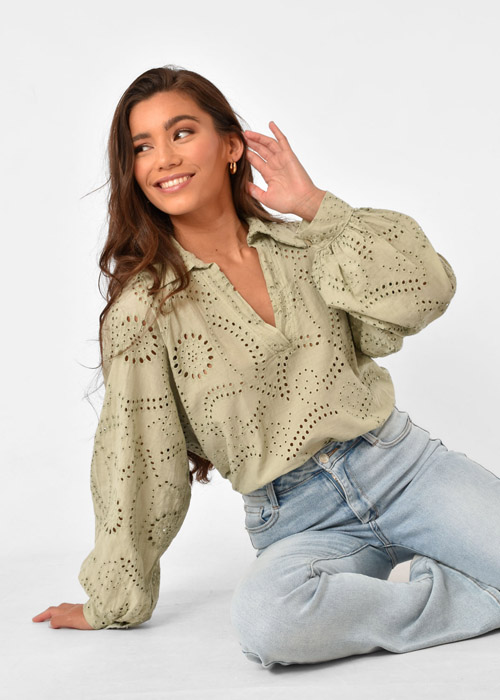 Monica blouse groen
