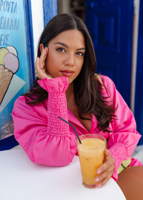 Norie blouse roze
