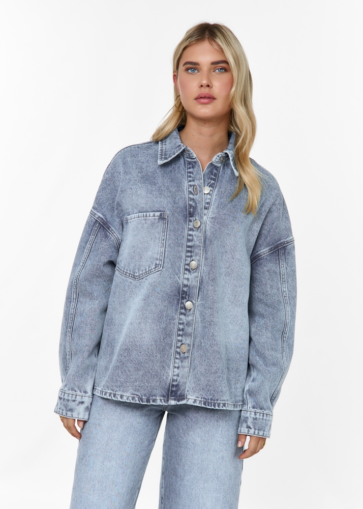 Boyfriend denim blouse