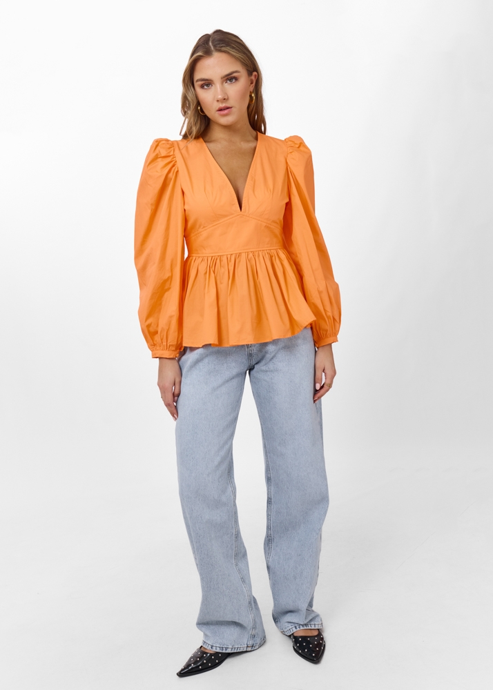 Nola top oranje