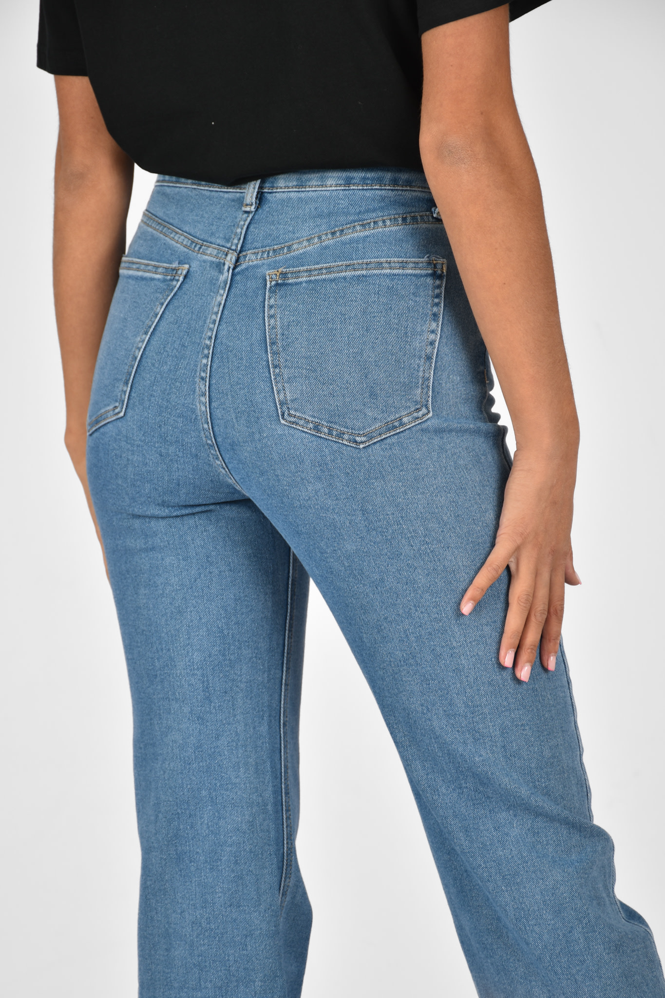 Hajar wide leg jeans blauw