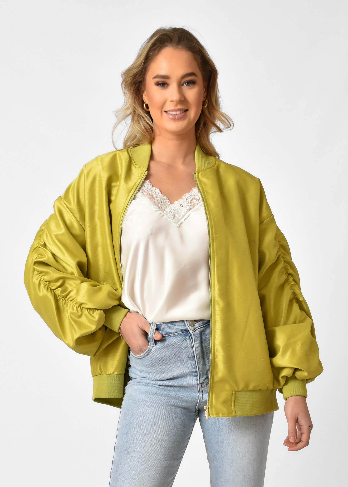 Roos bomberjas lime