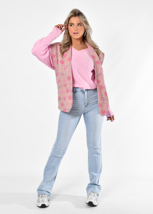 Eefje gilet roze 