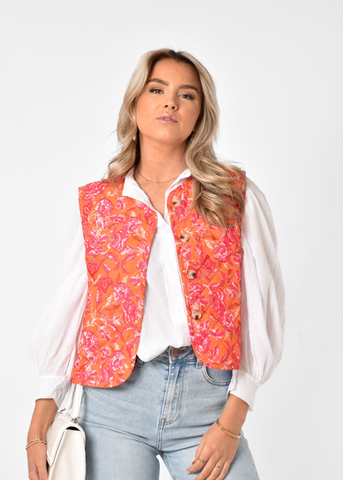 Lia gilet oranje