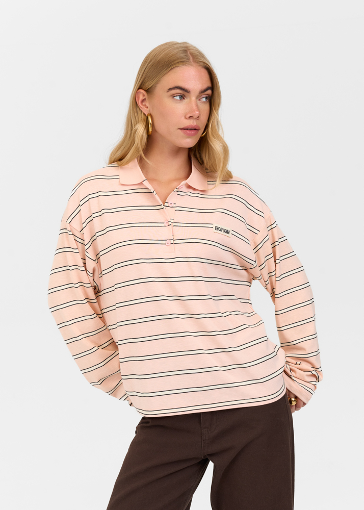 Friday Denim striped polo