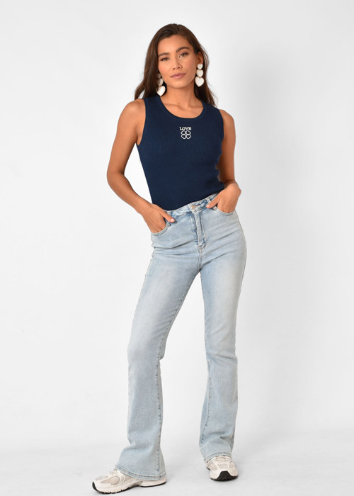 Fenne tanktop donkerblauw 