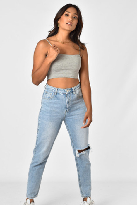 Denise top grey
