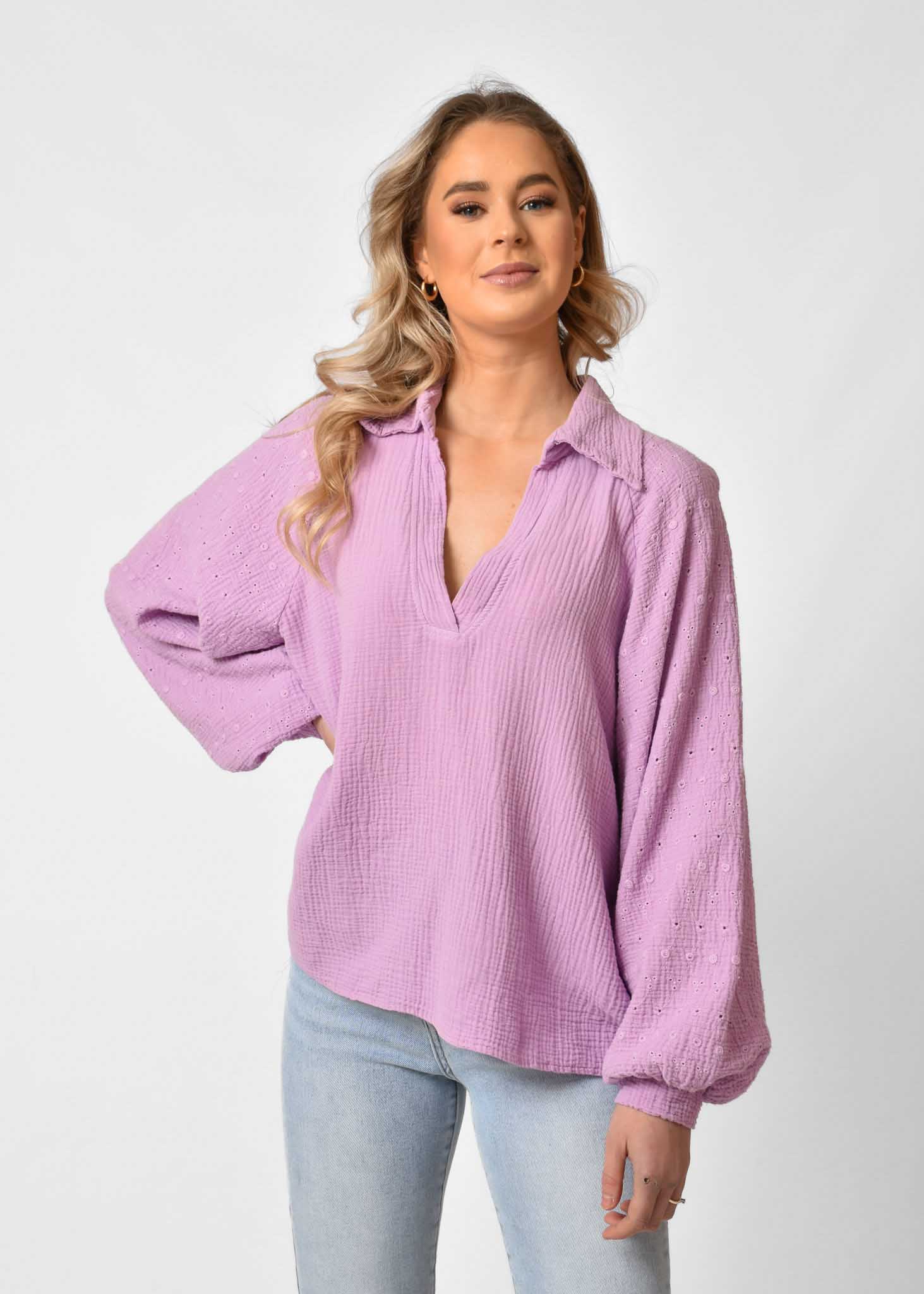 Loua blouse lila