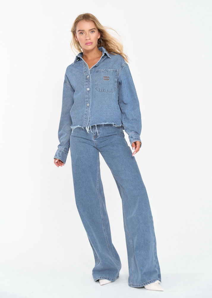 Wide leg jeans