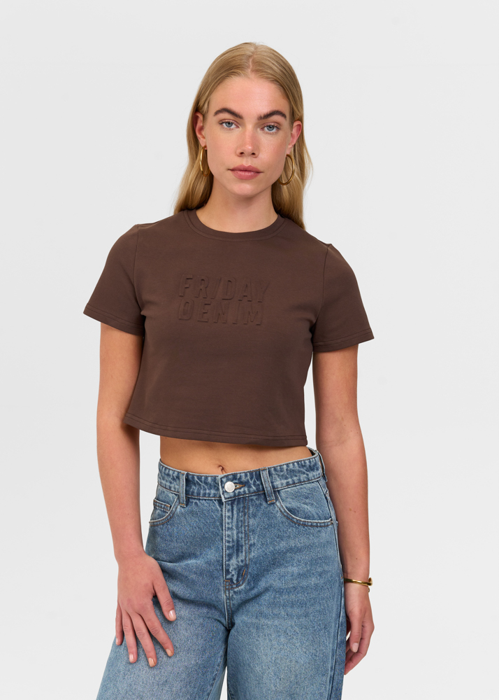 Friday Denim embossed logo t-shirt