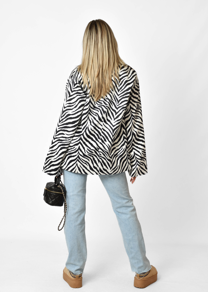 Myrthe blazer zebra
