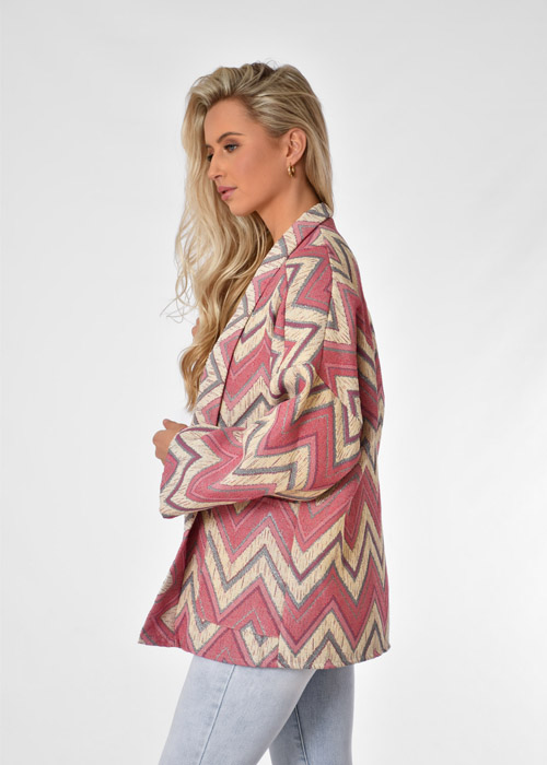 Veerle jasje roze aztec