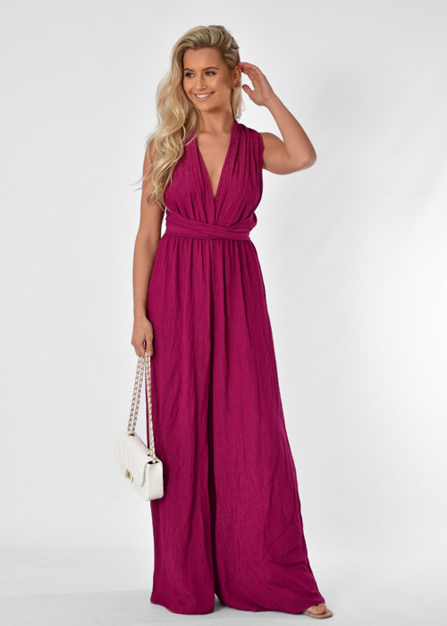 Vera jumpsuit cerise 