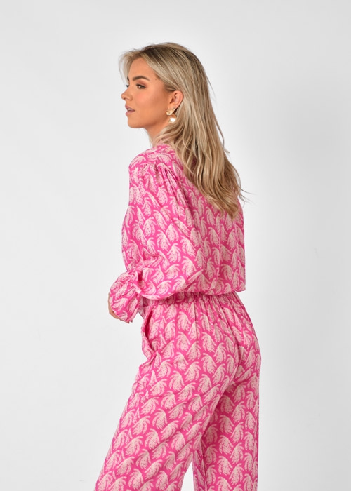 Fleur blouse roze