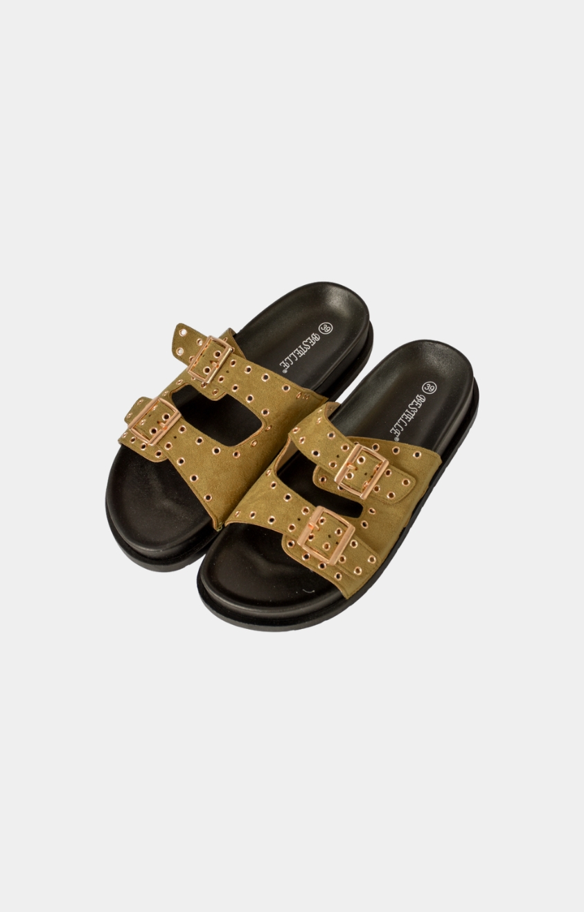 Nola slippers groen