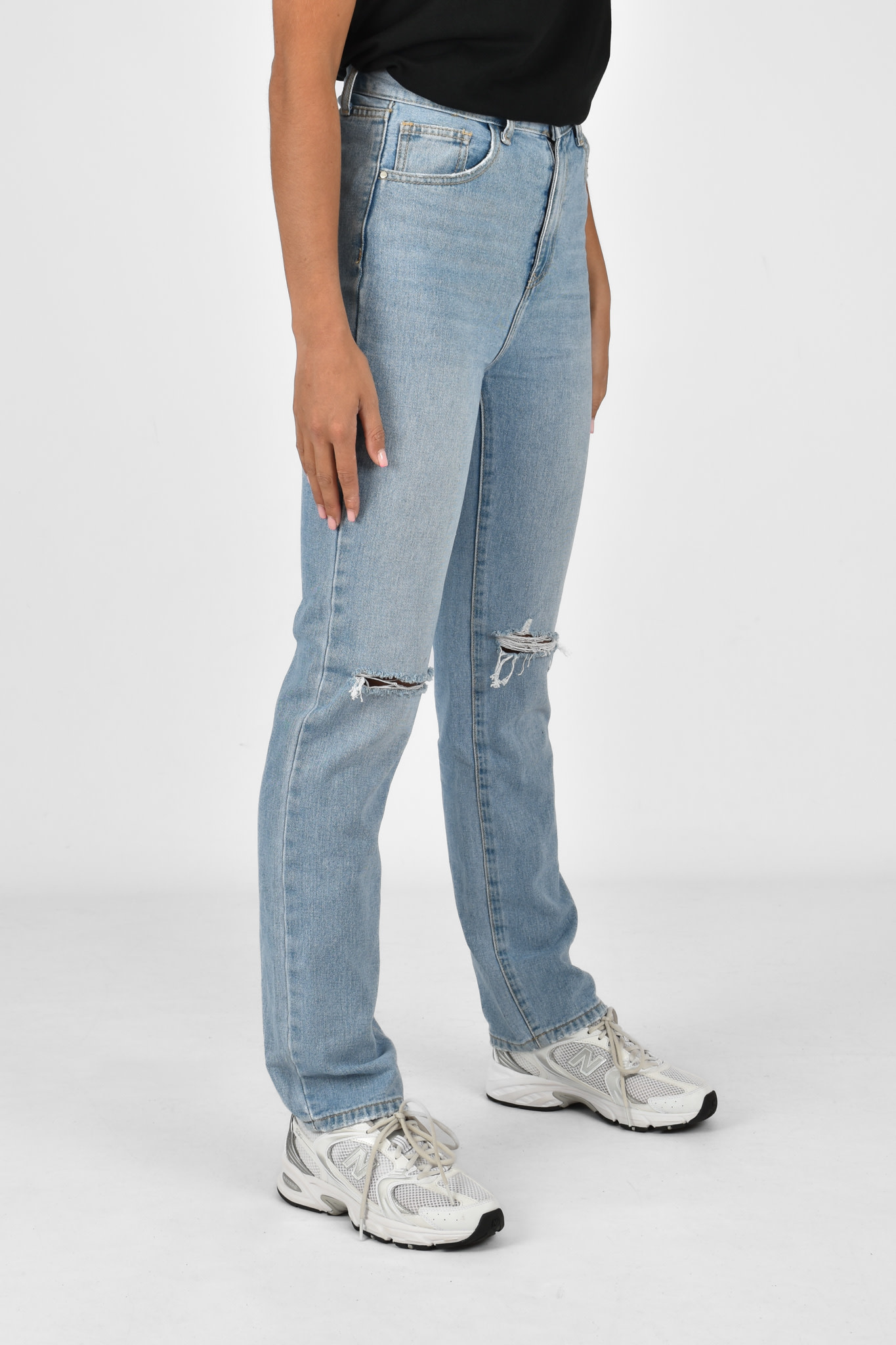 Iza straight leg jeans blauw