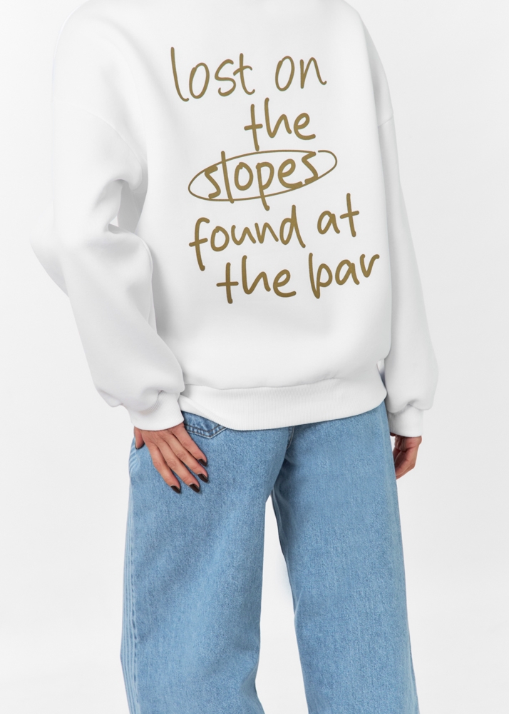 Lost on the slopes sweater