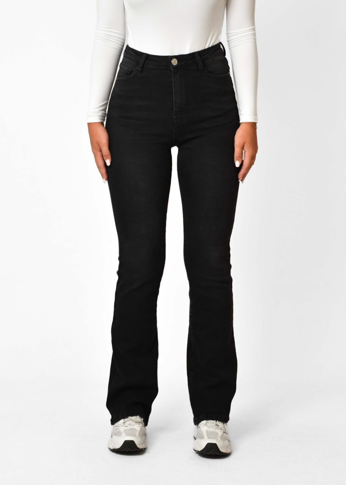 Flared jeans zwart