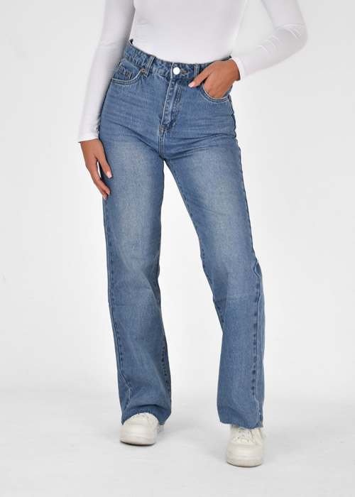 Lisa straight leg jeans donkerblauw