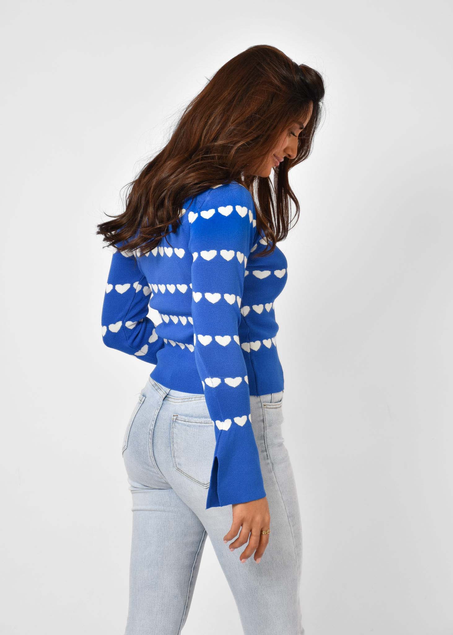 Vita top blauw