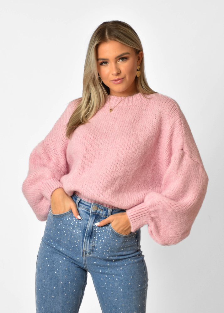 Fien trui licht roze