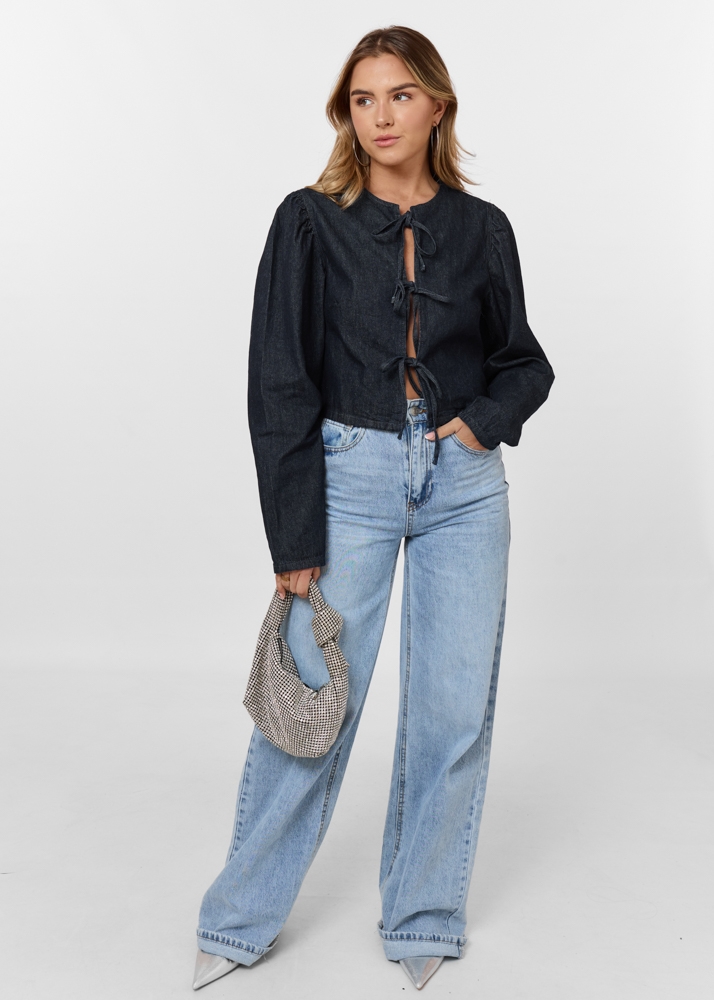 Bobbie denim blouse