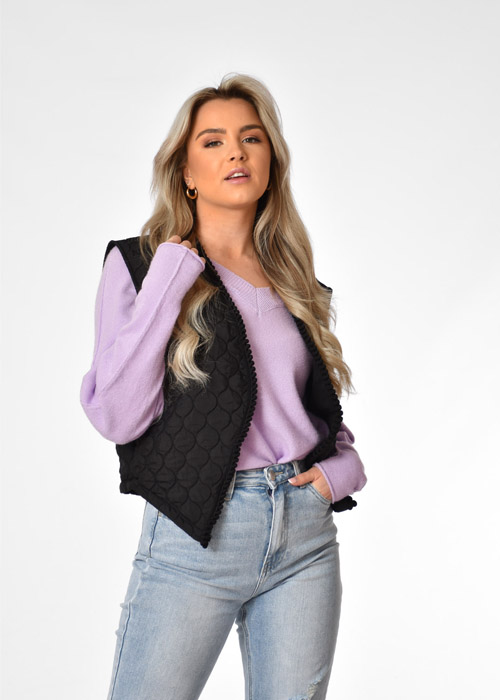 Loesje gilet zwart