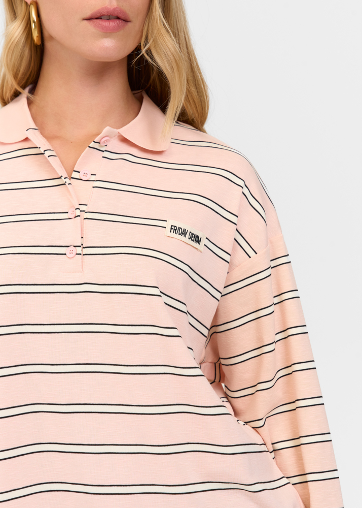 Friday Denim striped polo