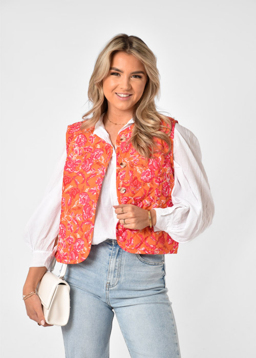 Lia gilet oranje
