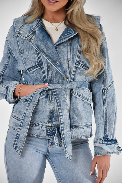 Anne denim jasje blauw
