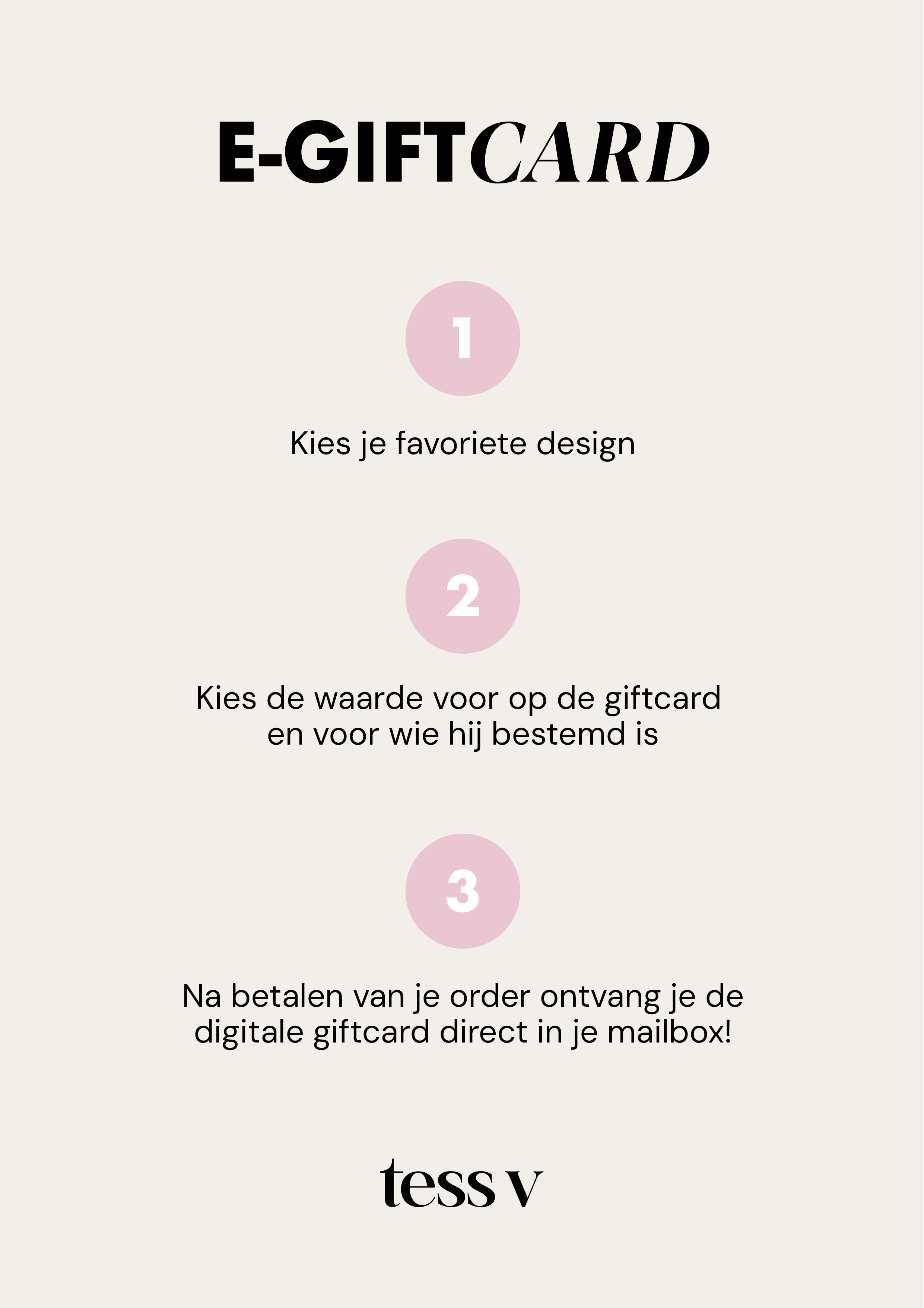 E-giftcard Tess V