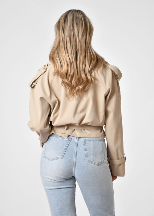 Lola korte trenchcoat beige