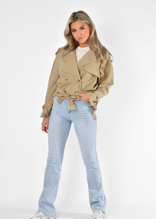 Lola korte trenchcoat camel