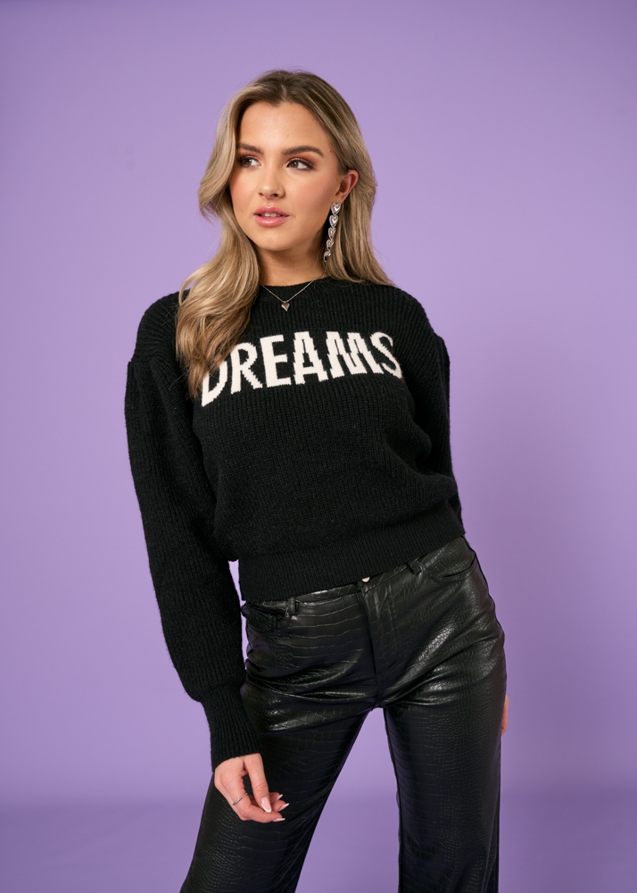 Dreams trui zwart