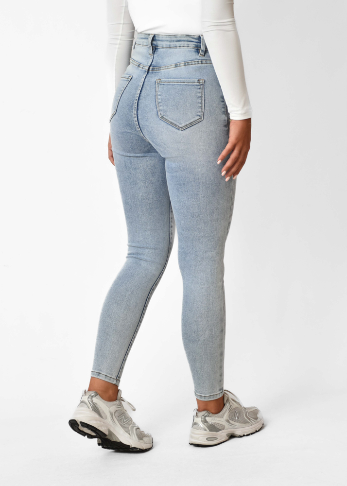 Skinny jeans sky blauw