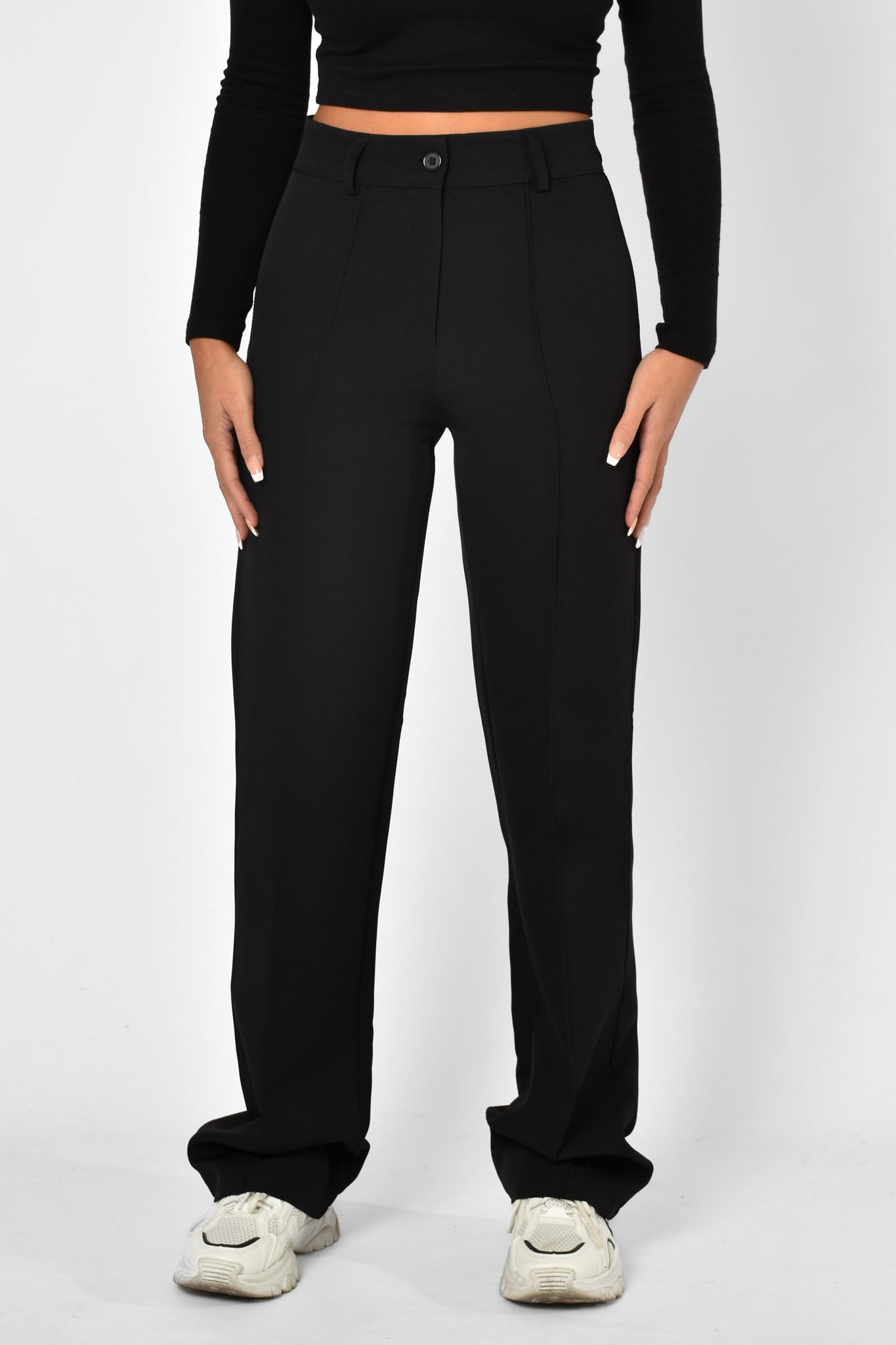 Straight crème pantalon dames | Broeken en tess