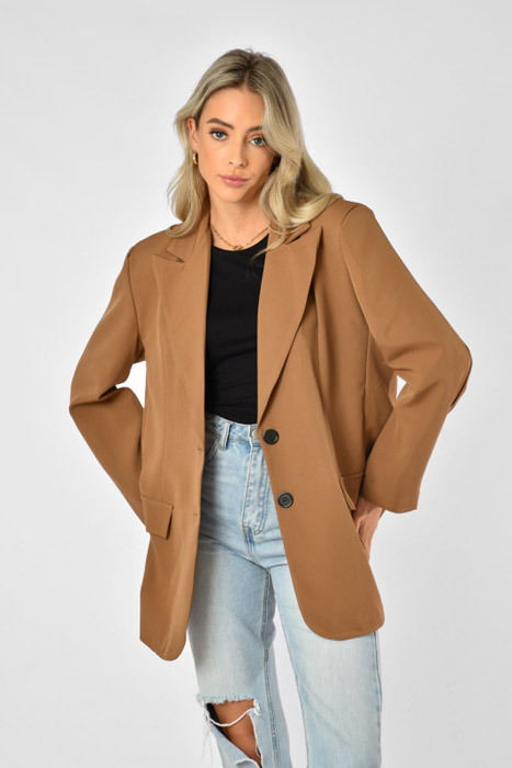 Noa blazer lichtbruin